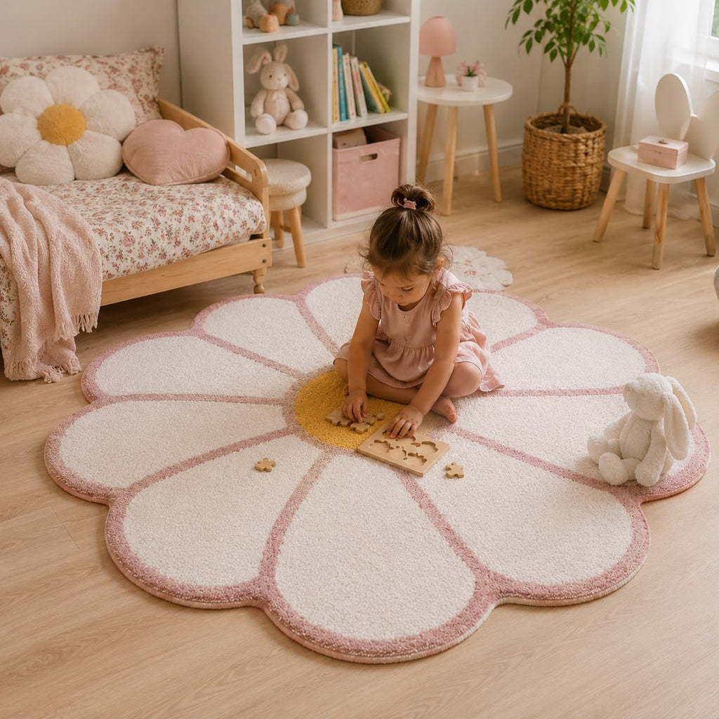 Tapis Enfant Fleur
