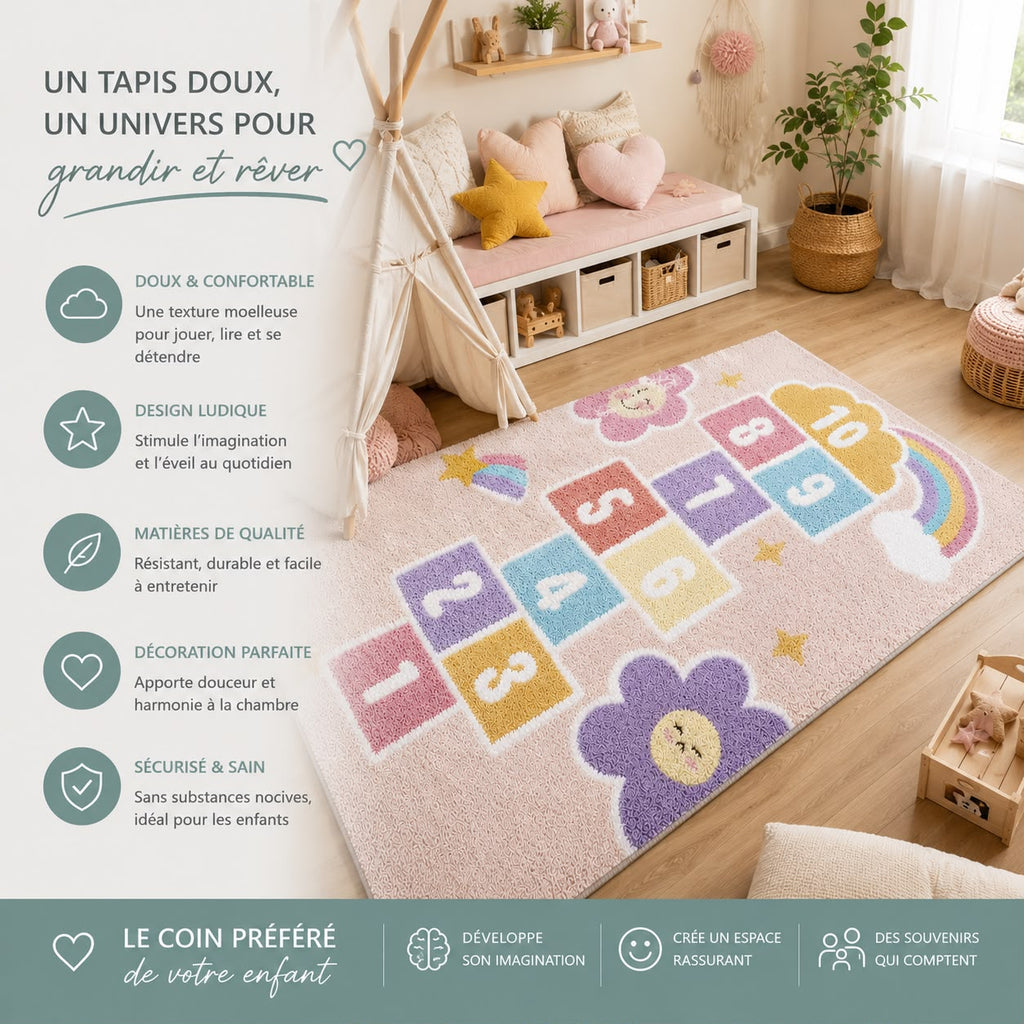 Tapis Marelle Fille