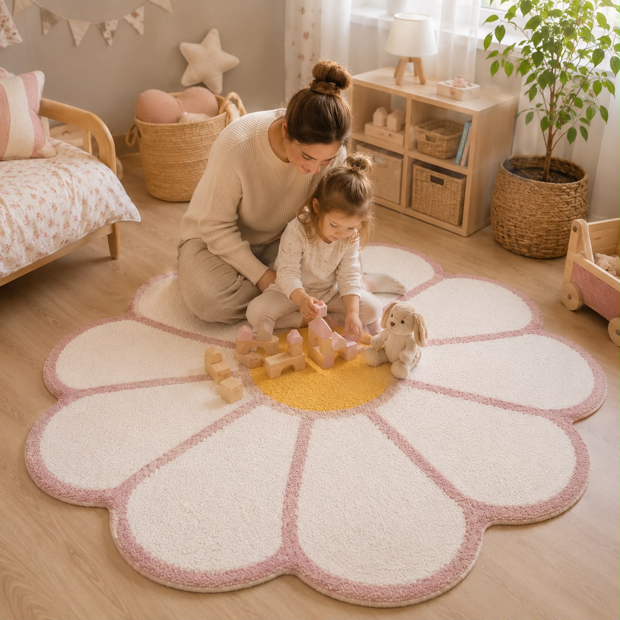 Tapis Enfant Fleur