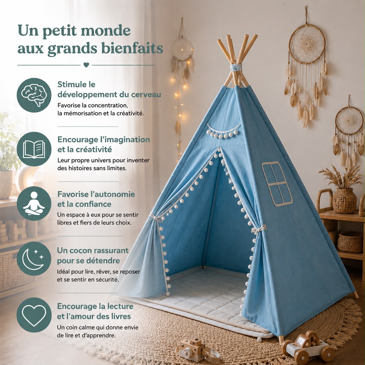 Tipis Garçon Bleu
